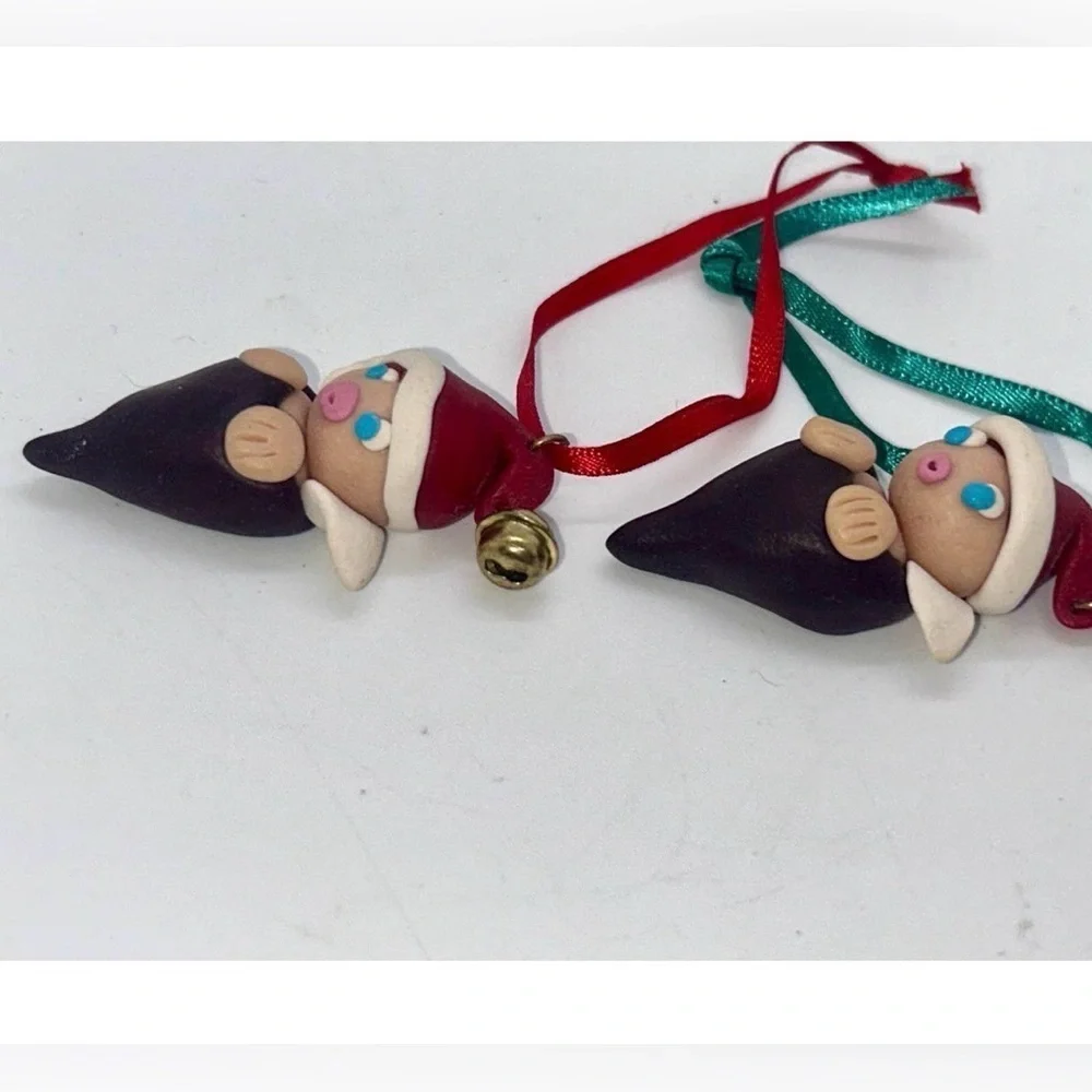 Handmade Vintage Christmas Ornaments Folk Art Holiday Decor